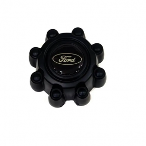 Kit Calota Centro Roda Ford F-250 F-350 + Emblema Preta