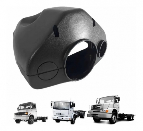 Moldura Coluna Direção Mb 709/710/912/.../1618 Preto Sup e Inferior