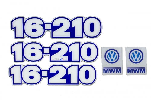 Kit Emblema Vw 16-210 Resinado 1988 / 1991