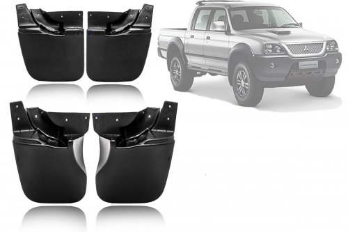 Para-barro (Lameiro) L200 Sport/Outdoor 04/11 (Kit 4 Peças)