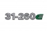 Emblema Vw '31-260e' Frente Resinado 05/12