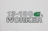 Emblema '13-180 e Worker' Lateral Vw