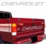 Faixa Tampa Traseira ''Chevrolet'' D20 Prata