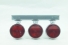 Kit Lanterna Foguinho Vermelho 3 Peças