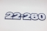 Emblema "22-260" Vw Pequeno Capo
