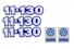 Kit Emblema Vw 11-130 Resinado 1981 / 1989