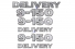 Kit Emblema Vw 9-150 Delivery 2010 / 2012 4 Peças (Lateral e Dianteiro)